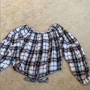 Hollister plaid top